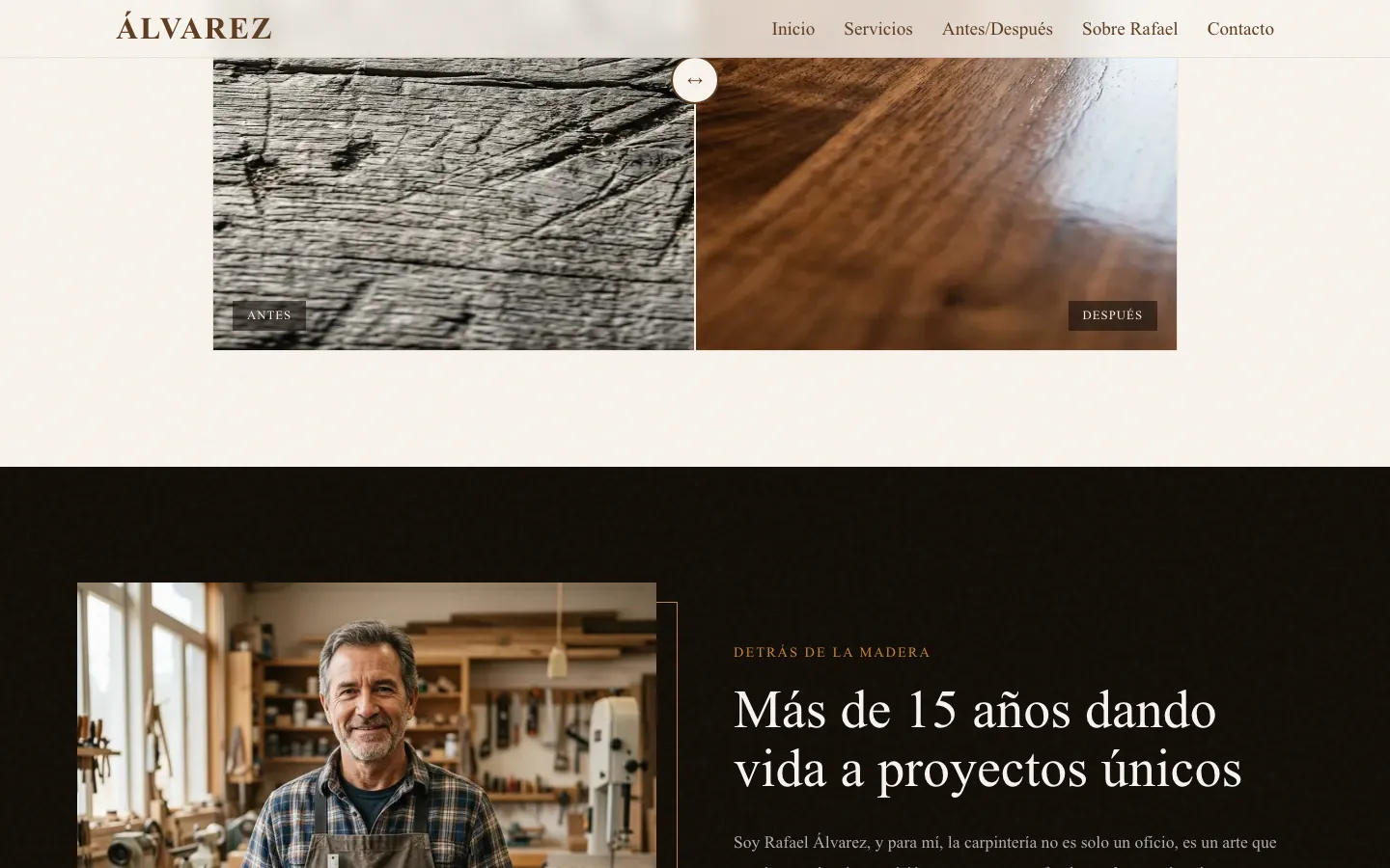Antes y después