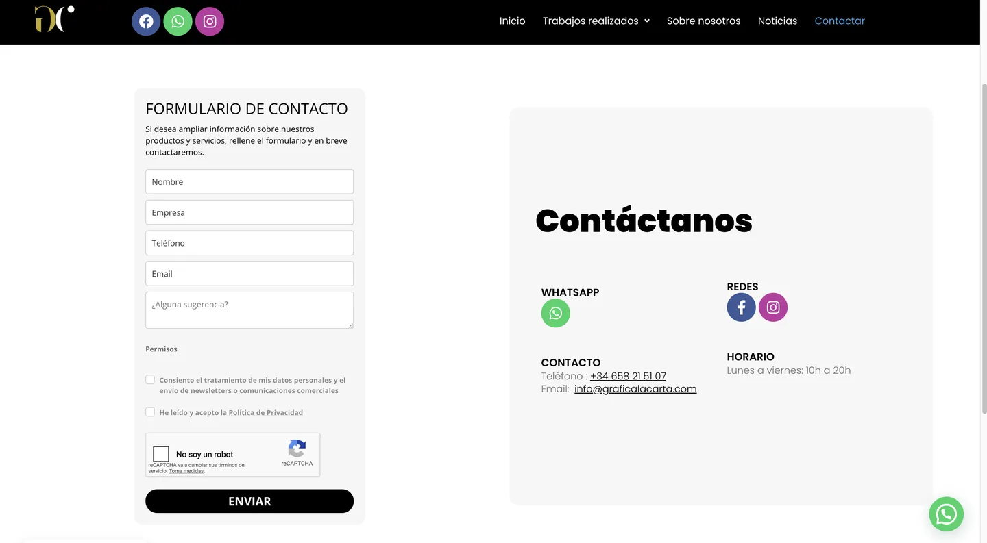 Formulario genérico con «¿Alguna sugerencia?»