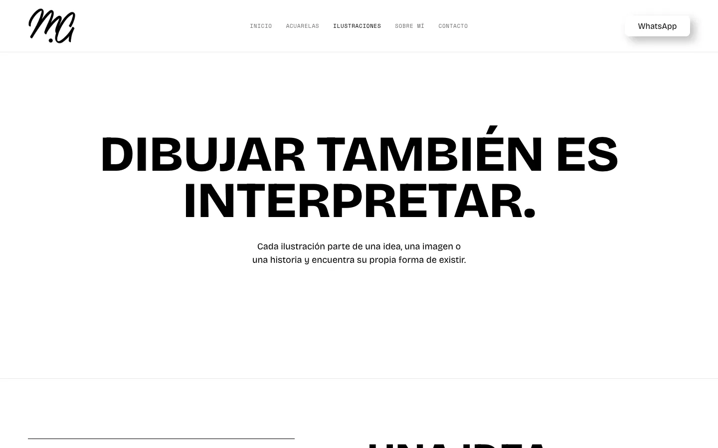 Dibujar también es interpretar.